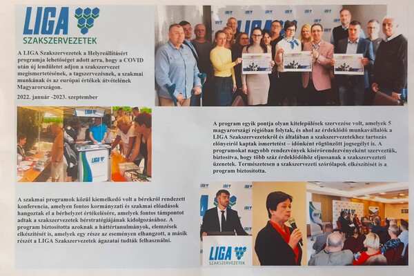 Projektzáró: Szakszervezetek a helyreállításért 